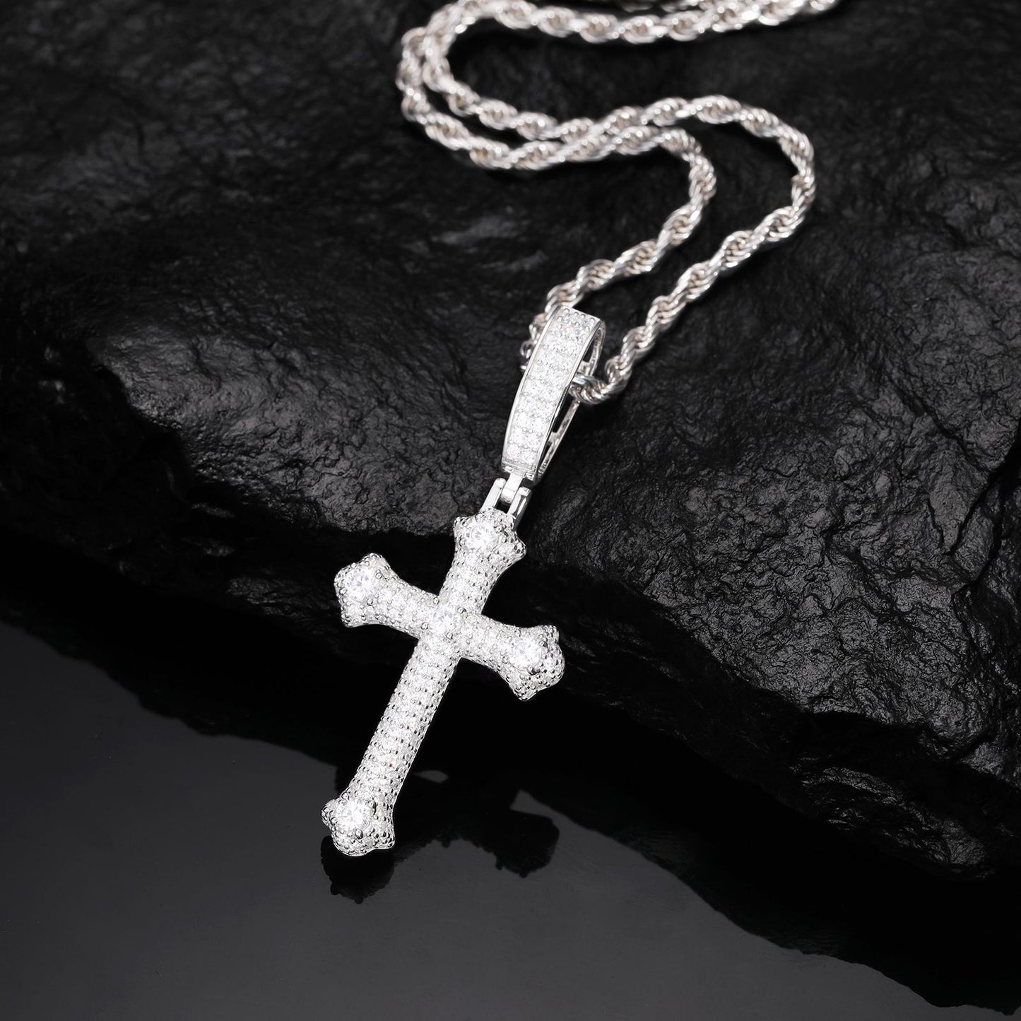 IRIS CROSS PENDANT