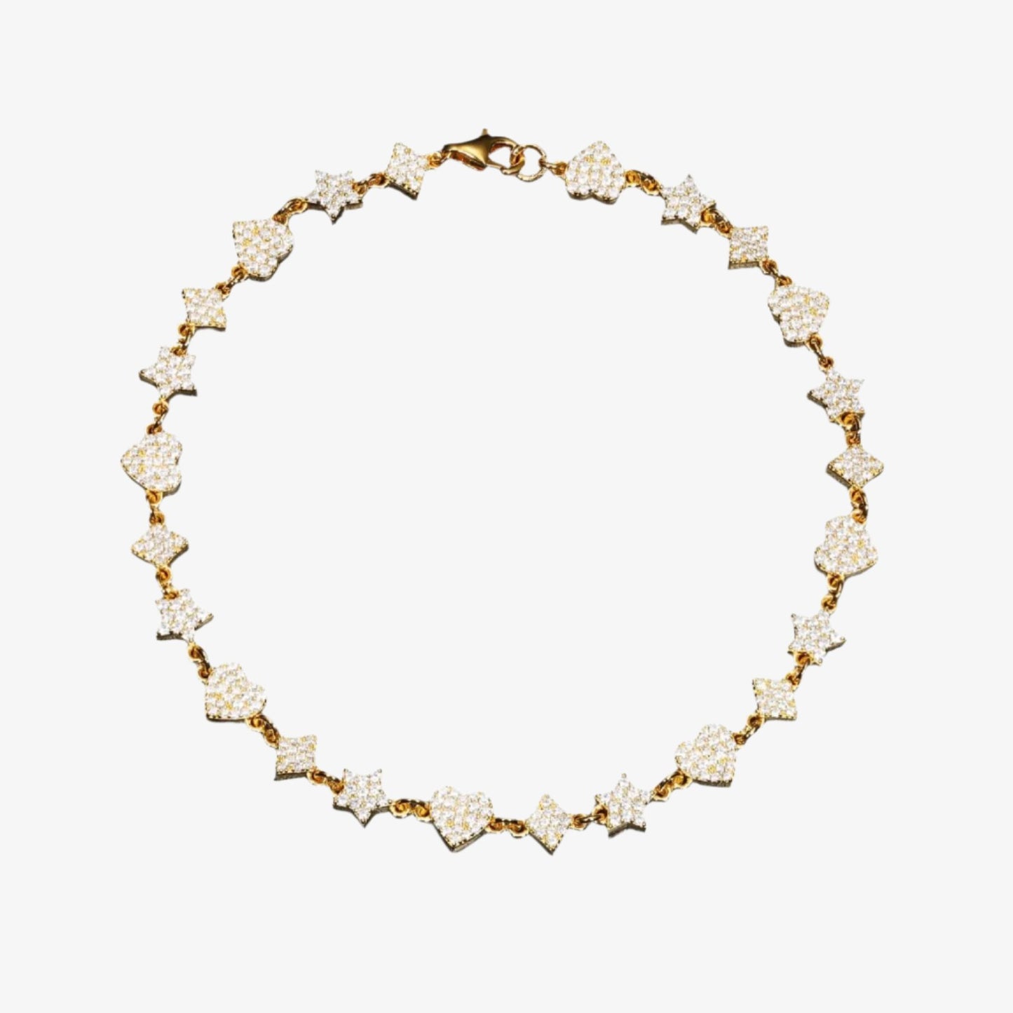 GOLD MOTIF TENNIS BRACELET