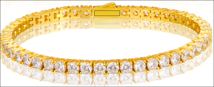 GOLD TENNIS CHAIN BRACELET