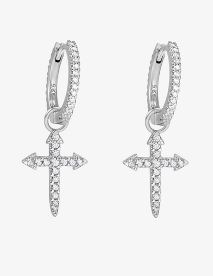 VVS CROSS EARRINGS