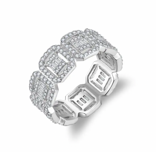 ICED SQUARE RING