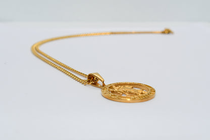 GOLD SAINT CHRISTOPHER CHAIN