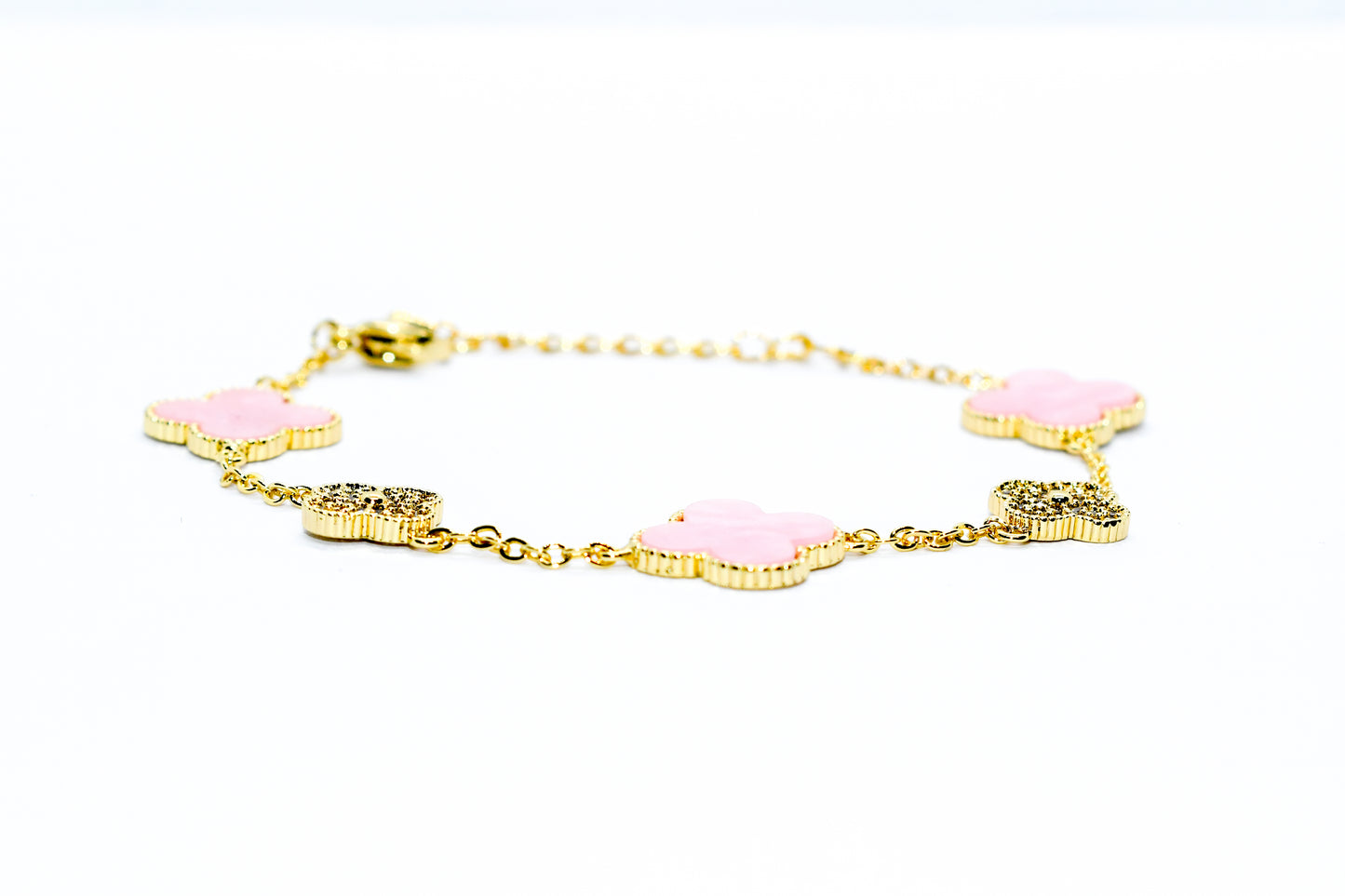 PINK CLOVER BRACELET