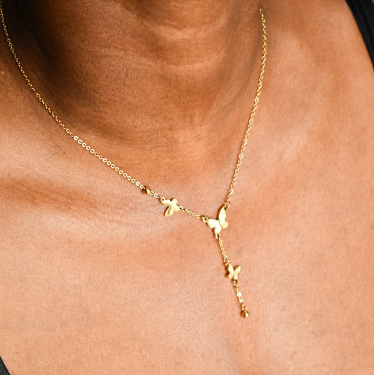 THE BUTTERFLY DROP NECKLACE